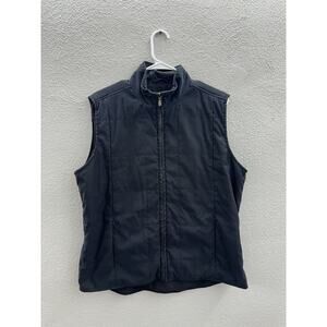 Kirkland Signature Womens Vest Size Unknown Black Quilted Zip Up